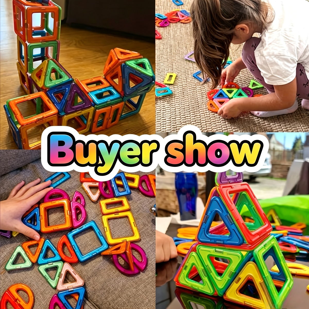 54/74pcs Magnetic Blocks Building Toys, Learning Educational Set